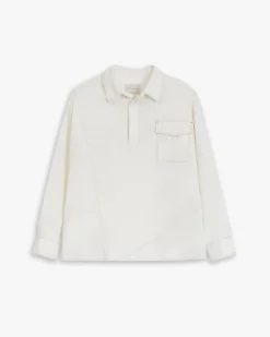 Exposed Seam Polo-Shirt