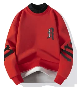 Fake Two-Piece Cotton Sweatshirt