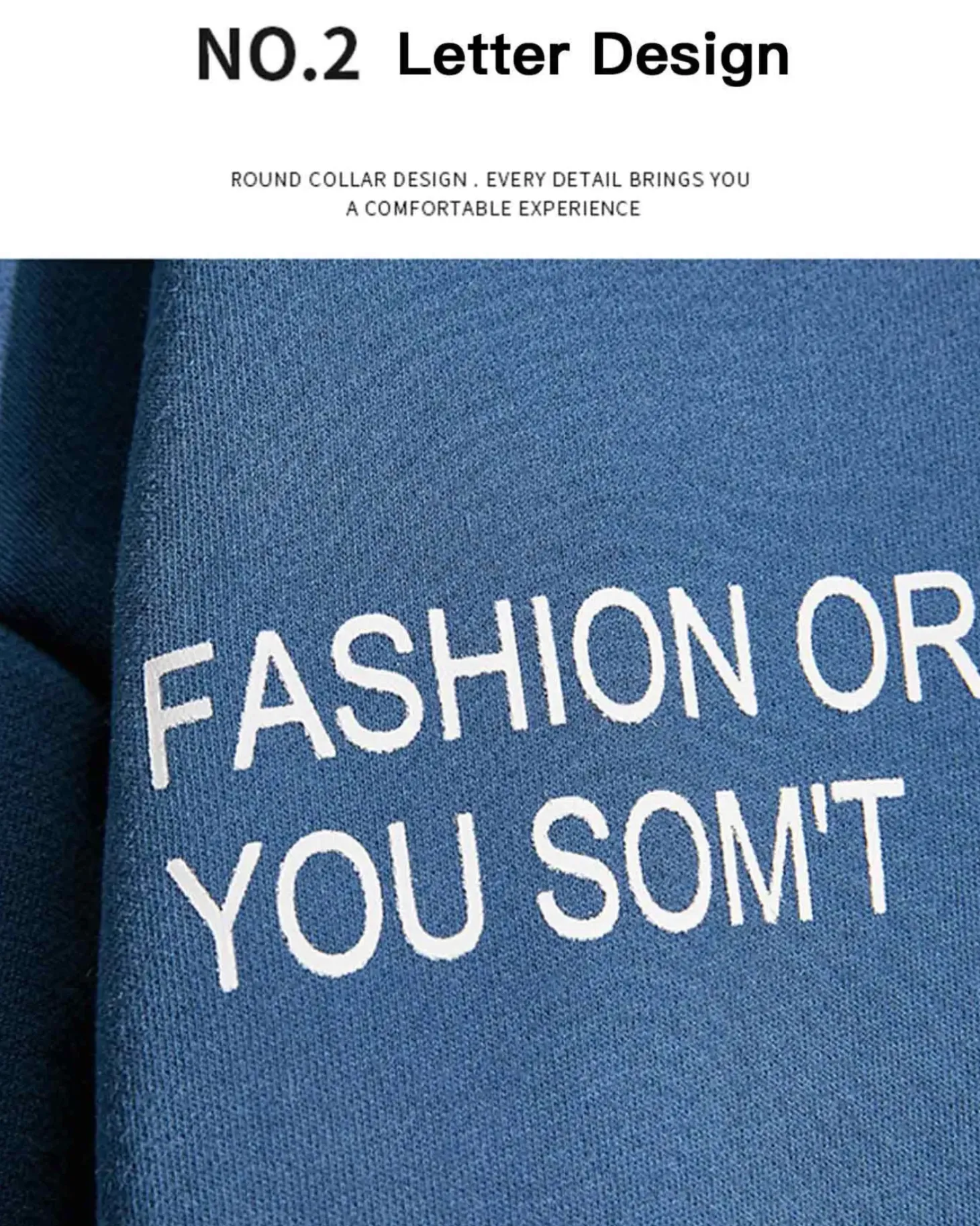 Fake Two-Piece Crew Sweatshirt