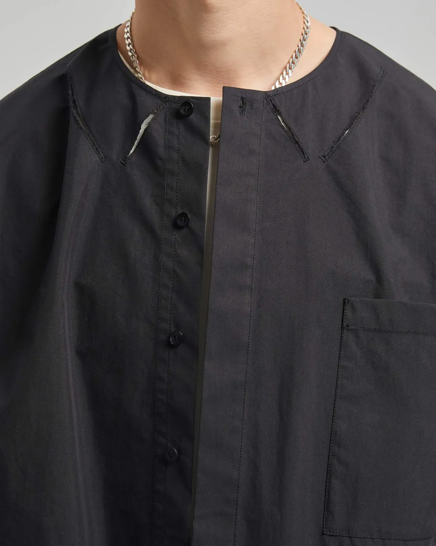 Faux-Collar Shirt