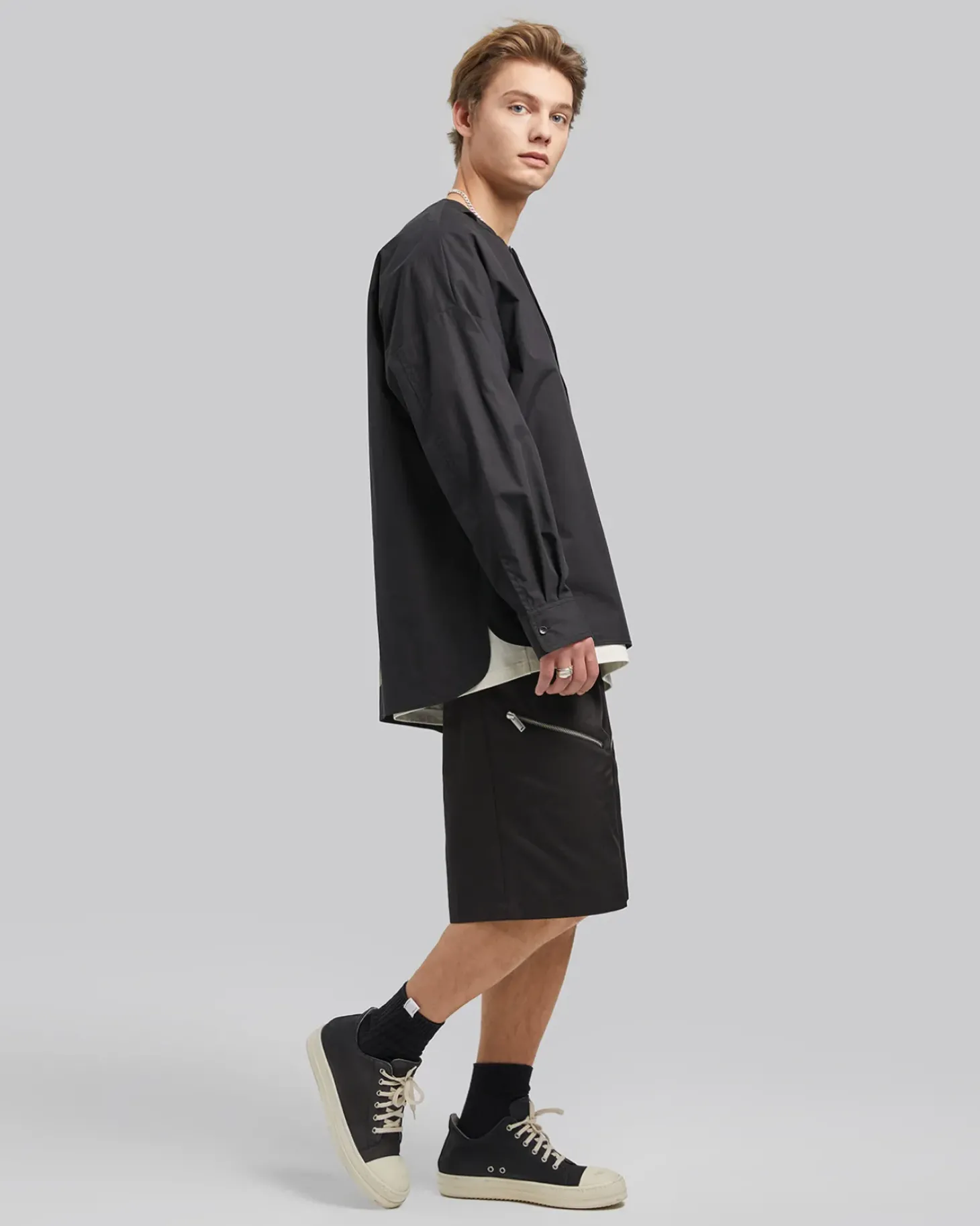 Faux-Collar Shirt