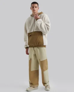 Fleece Hoodie With Half-Zipper