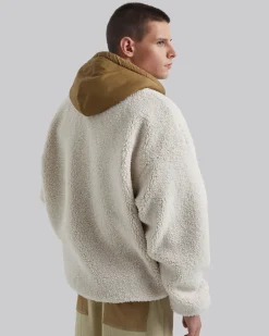 Fleece Hoodie With Half-Zipper