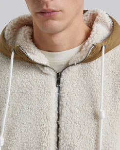 Fleece Hoodie With Half-Zipper