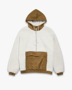 Fleece Hoodie With Half-Zipper