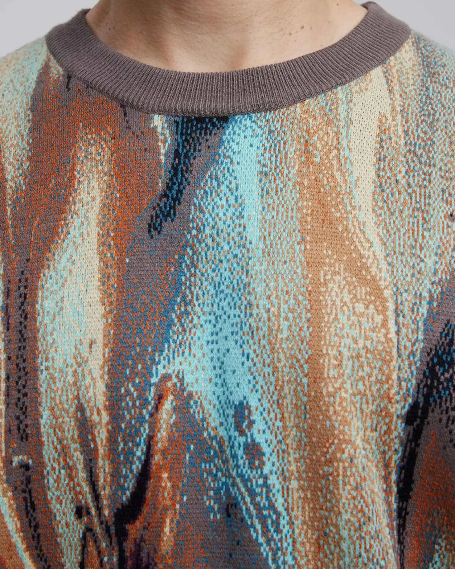 Fluid-Art Graphics Ribbed Sweater Set