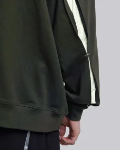 Half-Zip High Neck Sweatshirt