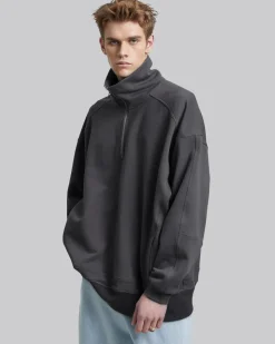 Half-Zip Relaxed Fit Sweatshirt