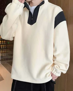 High Neck Half-Zip Pullover