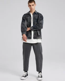 Intricate Pattern Overshirt Set