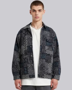 Intricate Pattern Overshirt Set