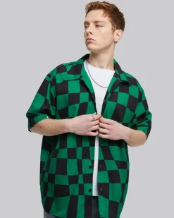 Irregular Checkered Shirt