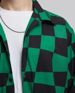 Irregular Checkered Shirt