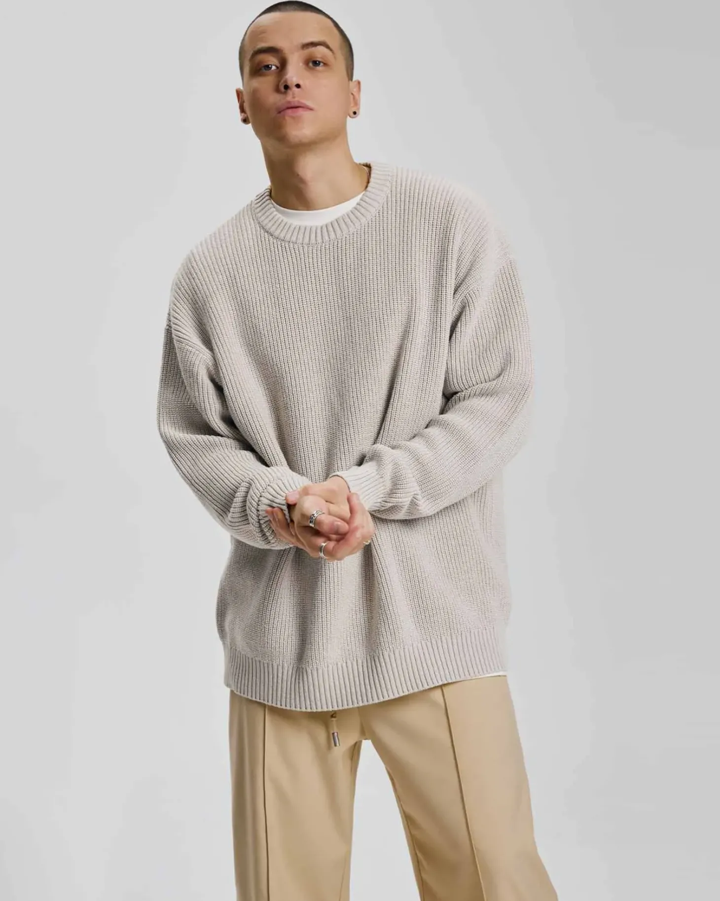 Knitted Crewneck Sweater