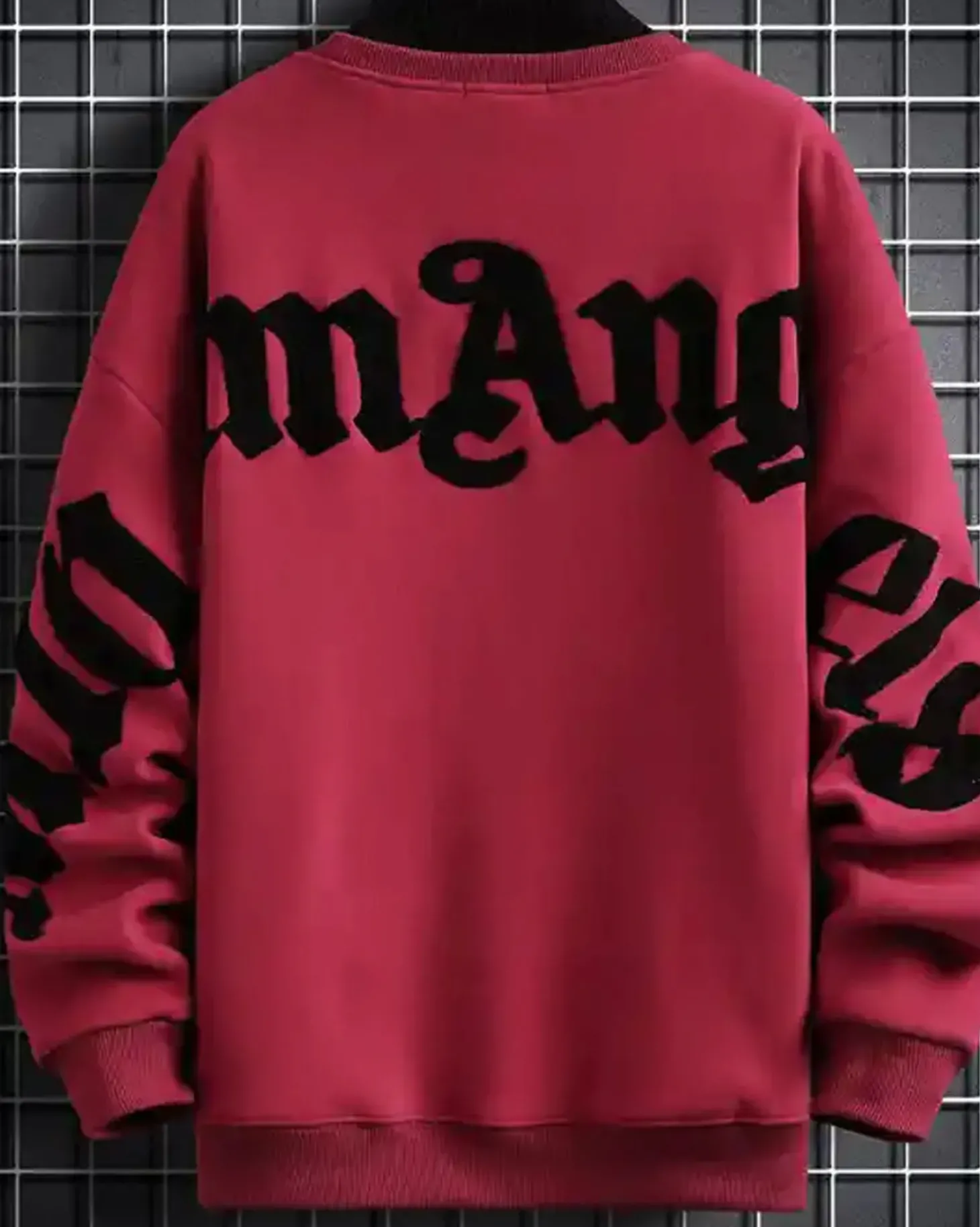 Layered Crewneck Letter Sweatshirt