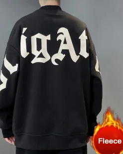 Layered Neck Cotton Sweatshirt