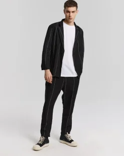 Linen Striped Blazer Set