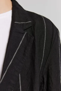 Linen Striped Blazer Set