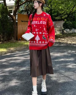 Loose-Cut Christmas Jumper