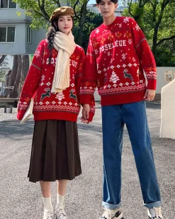 Loose-Cut Christmas Jumper