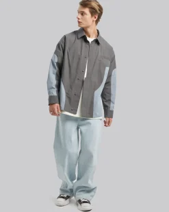 Loose-Fit Paneled Pants