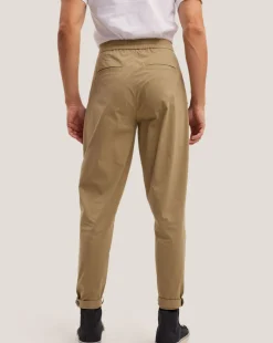 Mid Waist Tapered Leg Pants