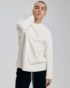 Mock Neck Long-Sleeve T-Shirt