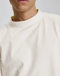 Mock Neck Long-Sleeve T-Shirt