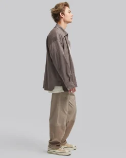 Multi-Pocket Suede-Like Jacket