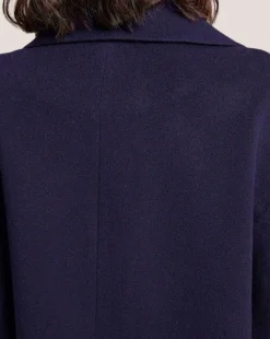 Notch Lapel Double Breasted Wool Coat