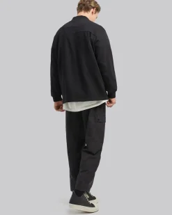Off Center Pleat Sweatshirt