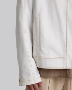 Paneled Duo-Chrome Jacket