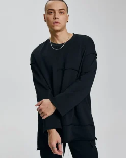 Paneled Long-Sleeve T-Shirt