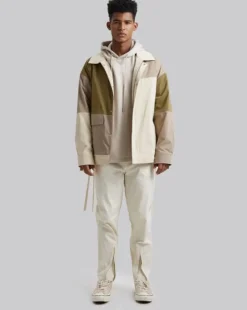Paneled Over-Shirt