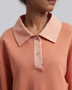 Paneled Oversize Polo-Shirt