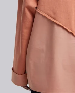 Paneled Oversize Polo-Shirt