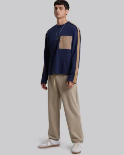 Paneled Sweatshirt