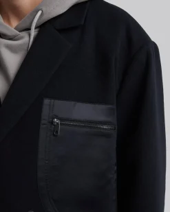 Patch Pocket Wool Coat