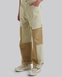 Patchwork Khaki Pants