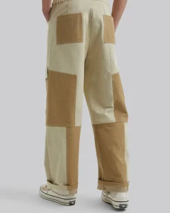 Patchwork Khaki Pants