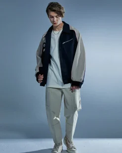 Patchwork Leather-Like Jacket