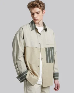 Patchwork Outer-Shirt
