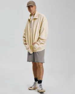 Plain Half-Zip Sweatshirt