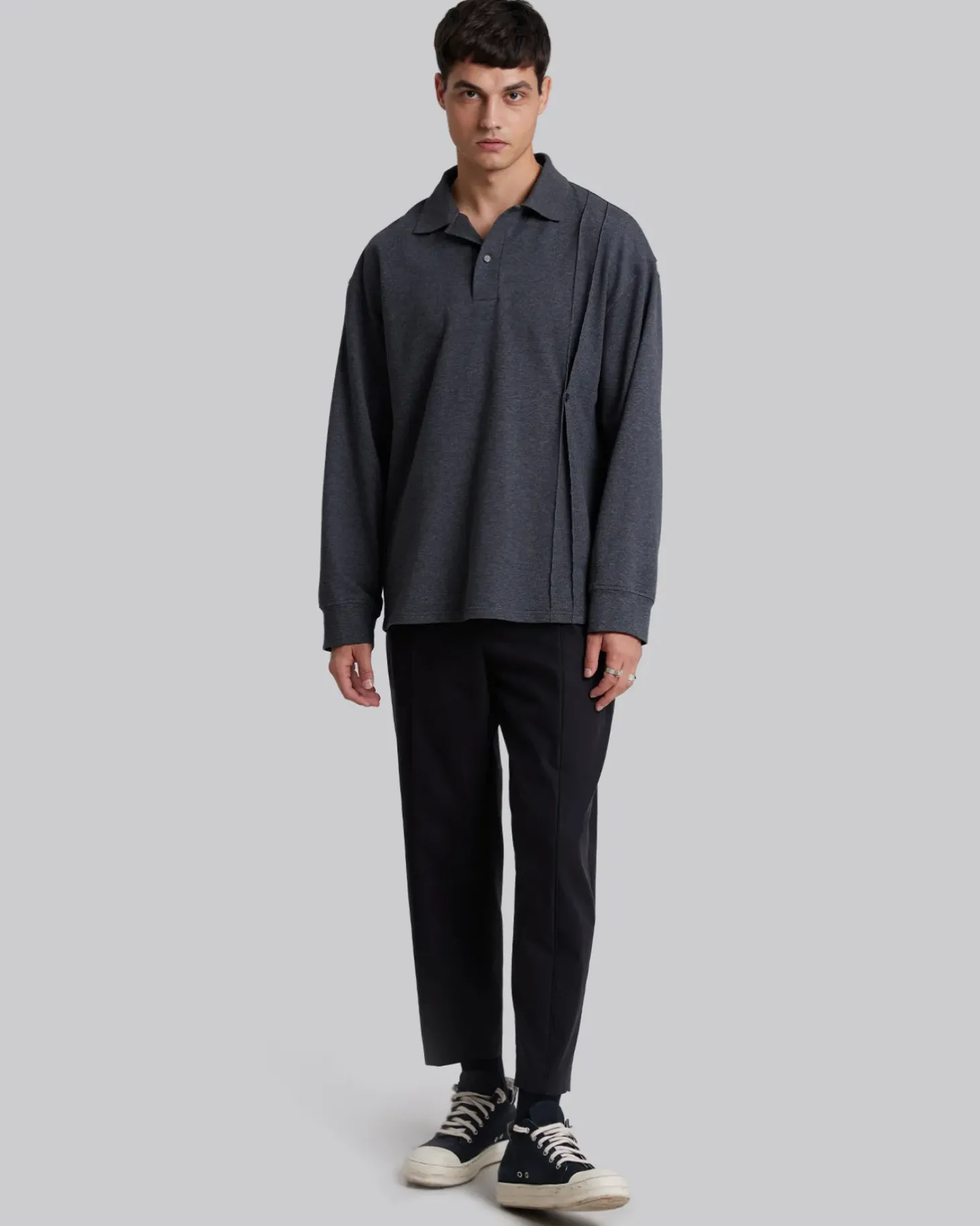 Plain Polo Shirt With Buttons