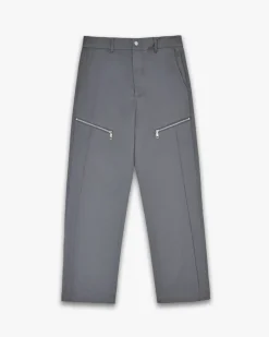 Pleated Pants With Zippers