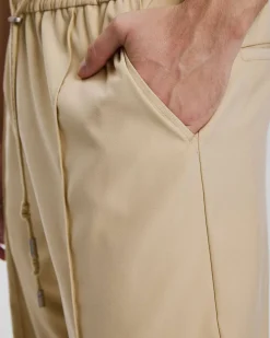 Pleated Straight Pants