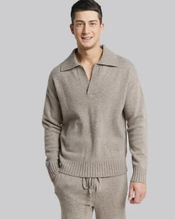 Polo Collar Wool Sweater