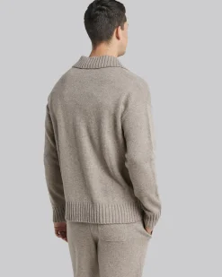 Polo Collar Wool Sweater