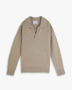 Polo Collar Wool Sweater