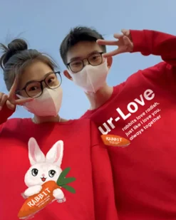 Rabbit & Carrot Crewneck Cotton Sweatshit